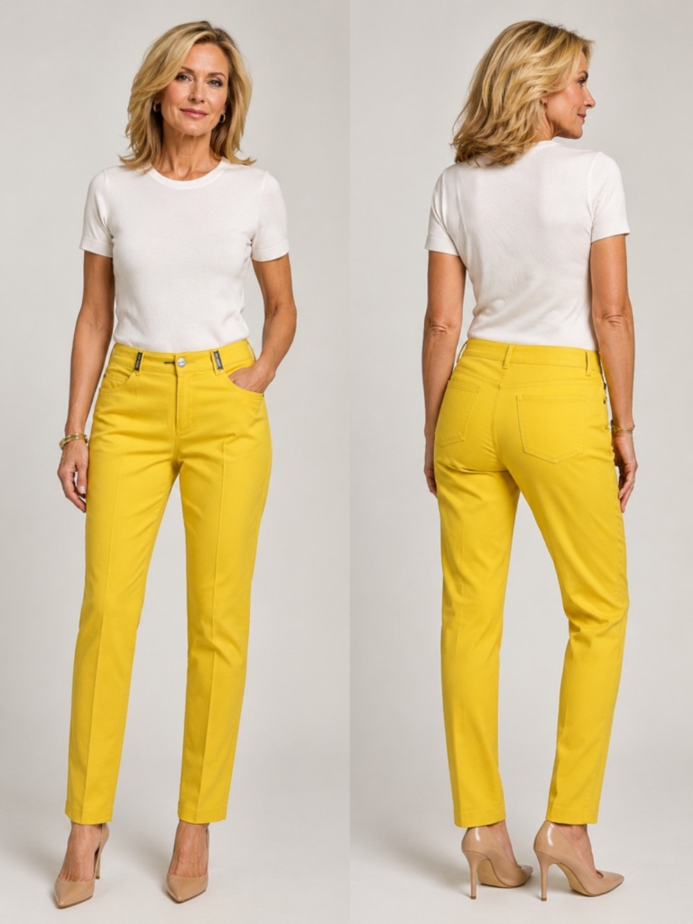 ST. JOHN Sport By Marie Gray Classy Yellow Jeans